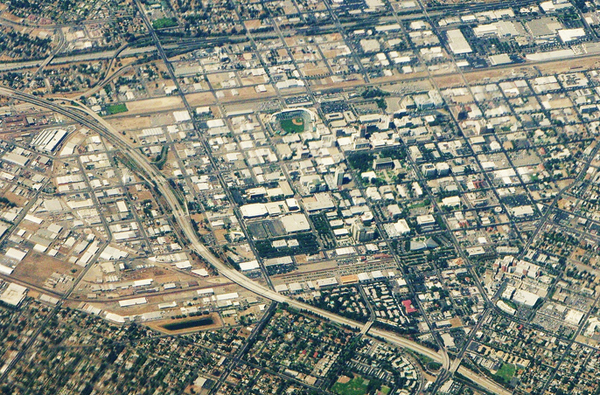Fresno from the air