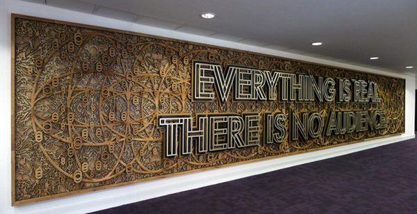 Mark Titchner - 'EVERYTHING IS REAL, THERE IS NO AUDIENCE', 2010. 