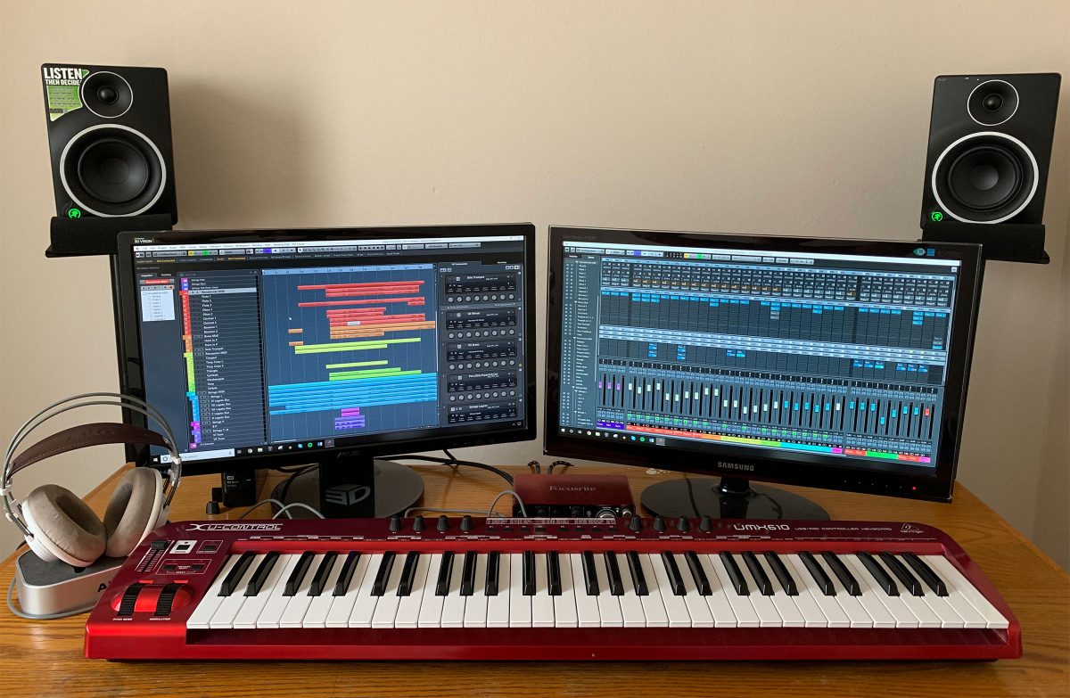 Tony's home studio setup